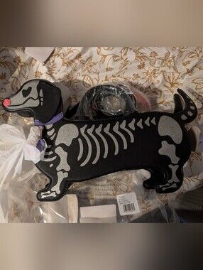 Nwt Betsey Johnson Dachshund Skeleton Bone To Be Wild Purse Bag New In Packaging